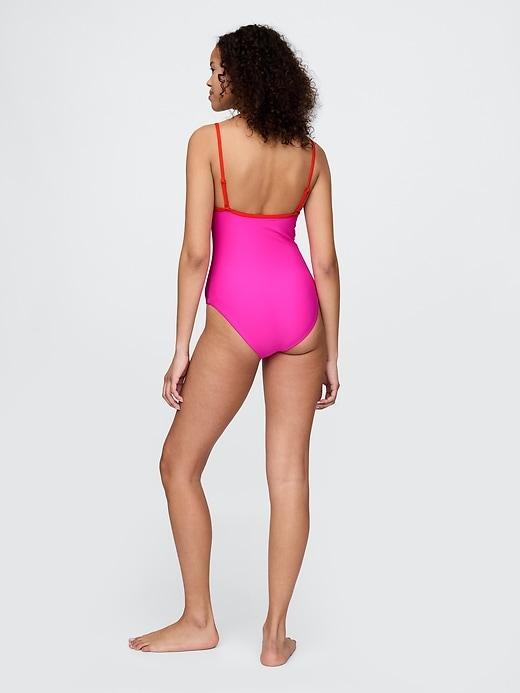 Square-Neck One-Piece Swimsuit Product Image