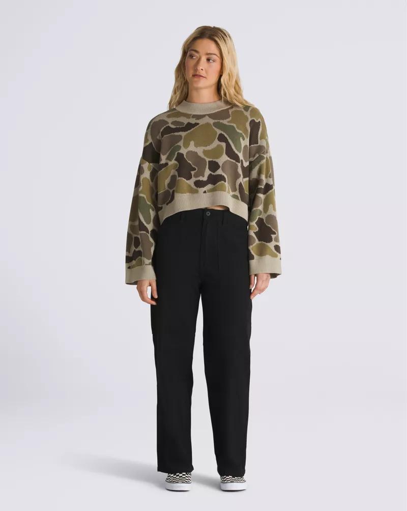 Cammile Camo Pullover Sweater Product Image