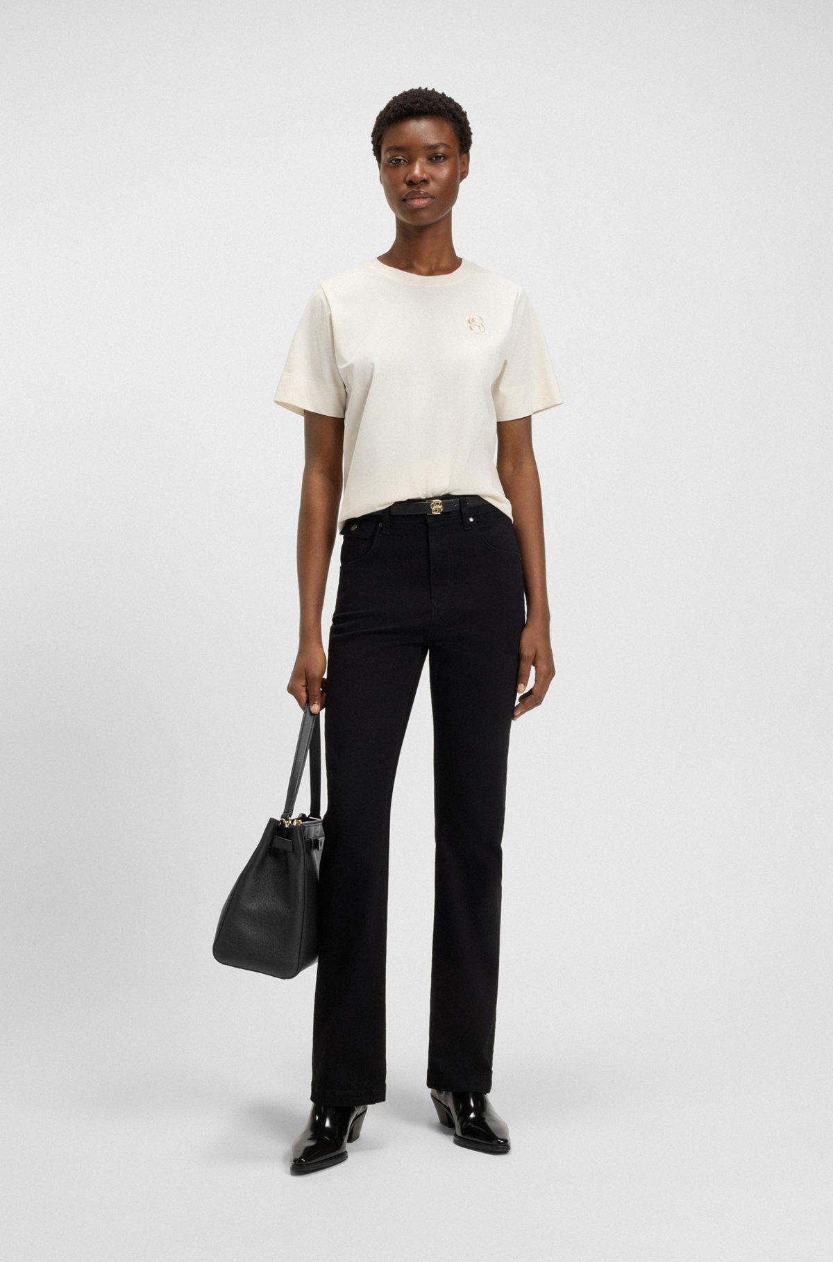 Leather tote bag with Double B monogram Product Image