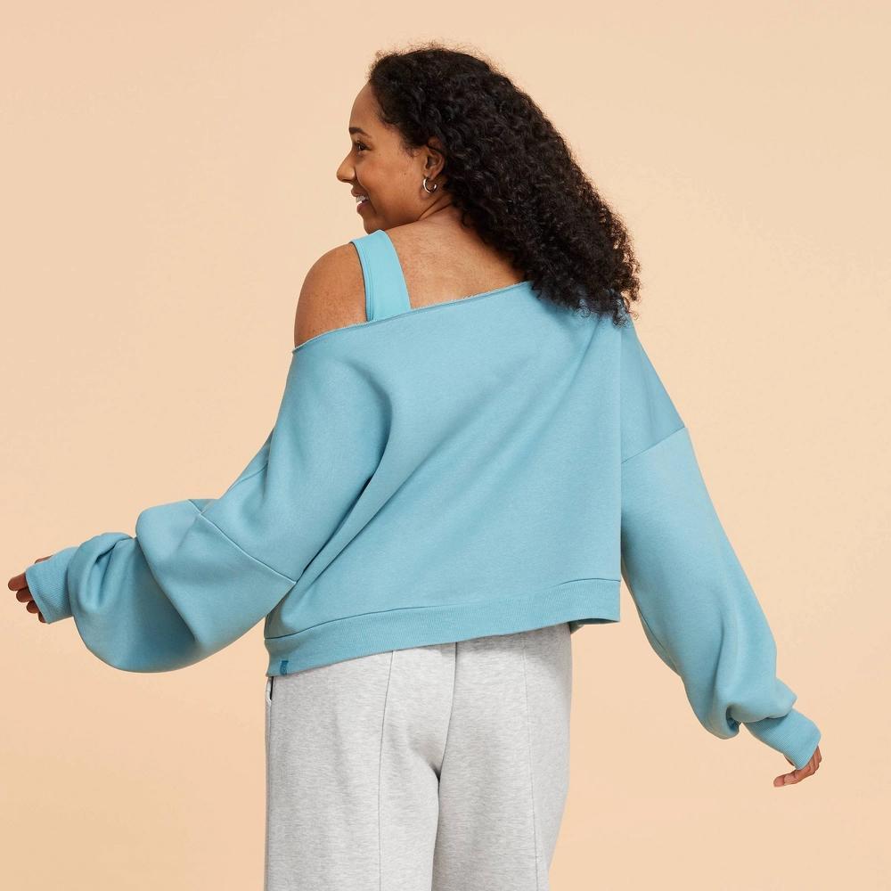 Blogilates Women's Dance Studio Off the Shoulder Sweatshirt Product Image