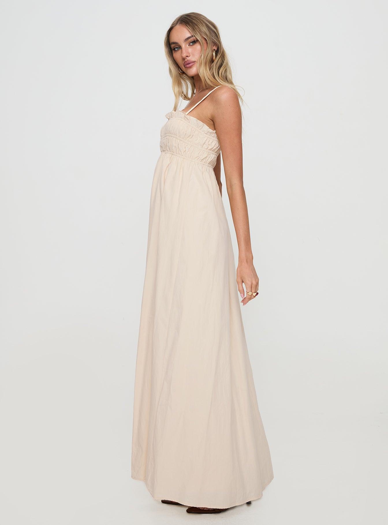 Love All Around Maxi Dress Cream Product Image