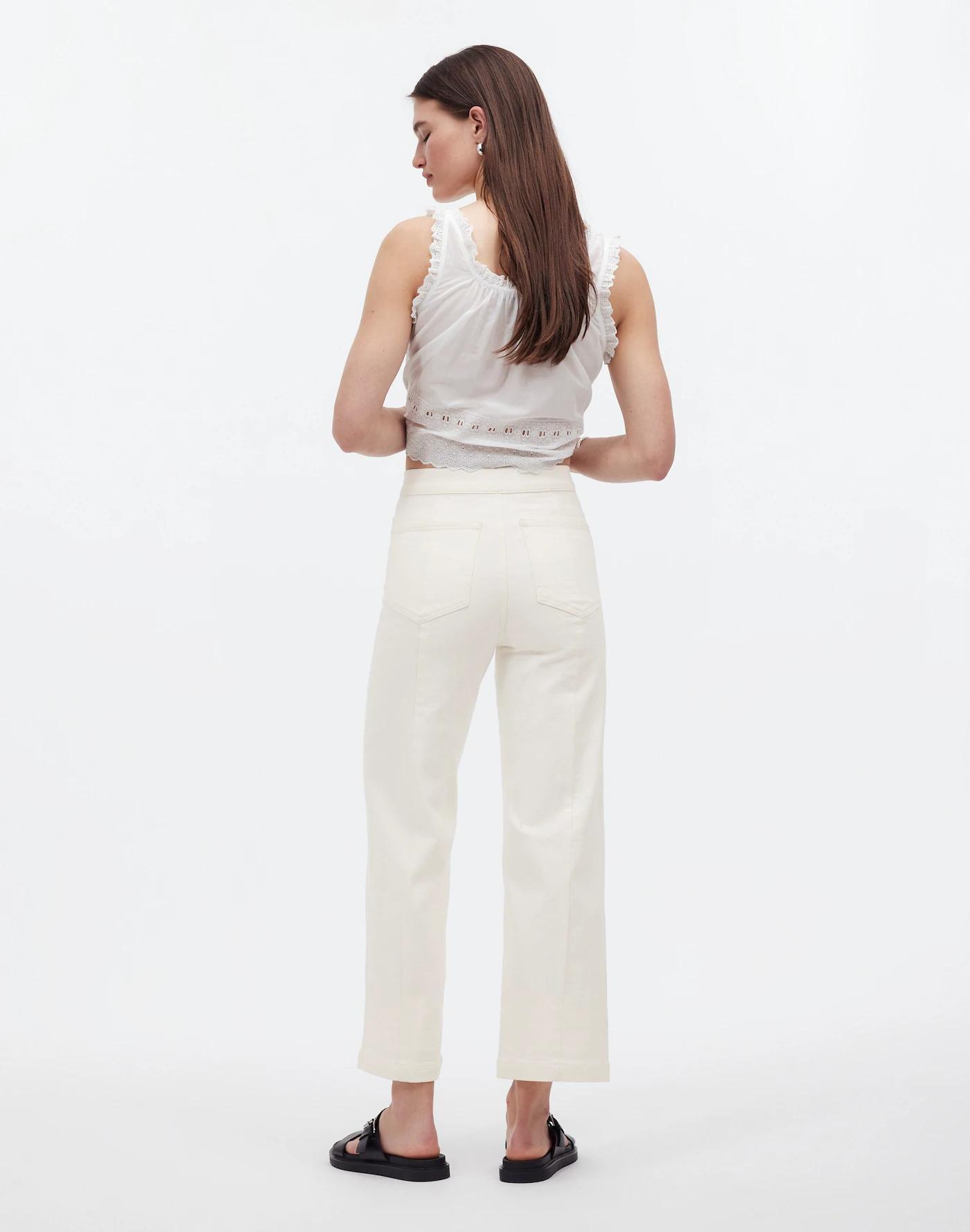 The Petite Emmett Wide-Leg Crop Jean: Welt Pocket Edition Product Image