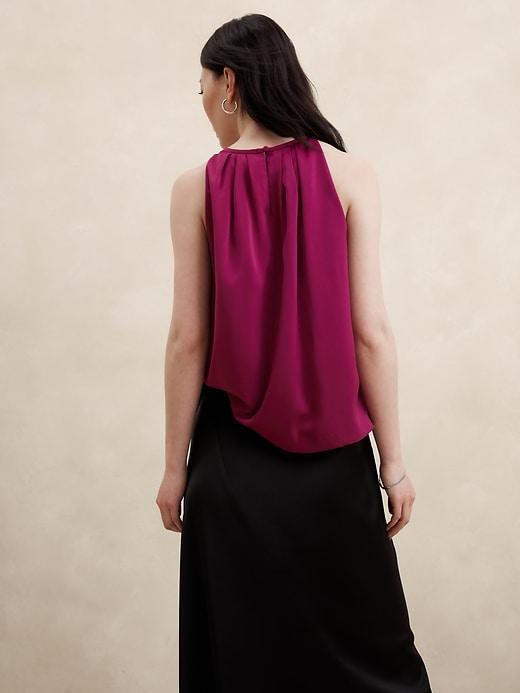 Shirred-Neck Blouse Product Image