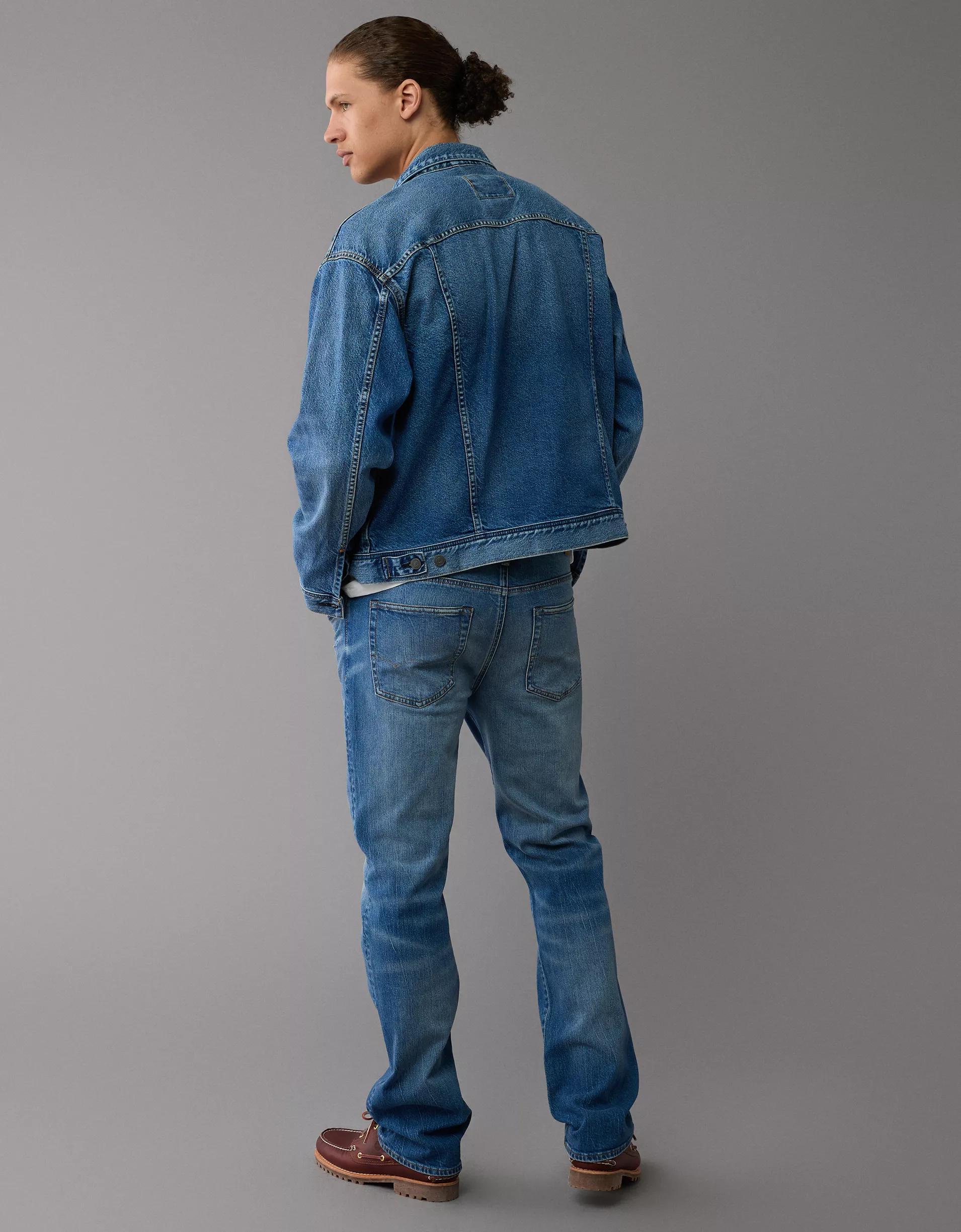 AE AirFlex+ Distressed Original Bootcut Jean Product Image