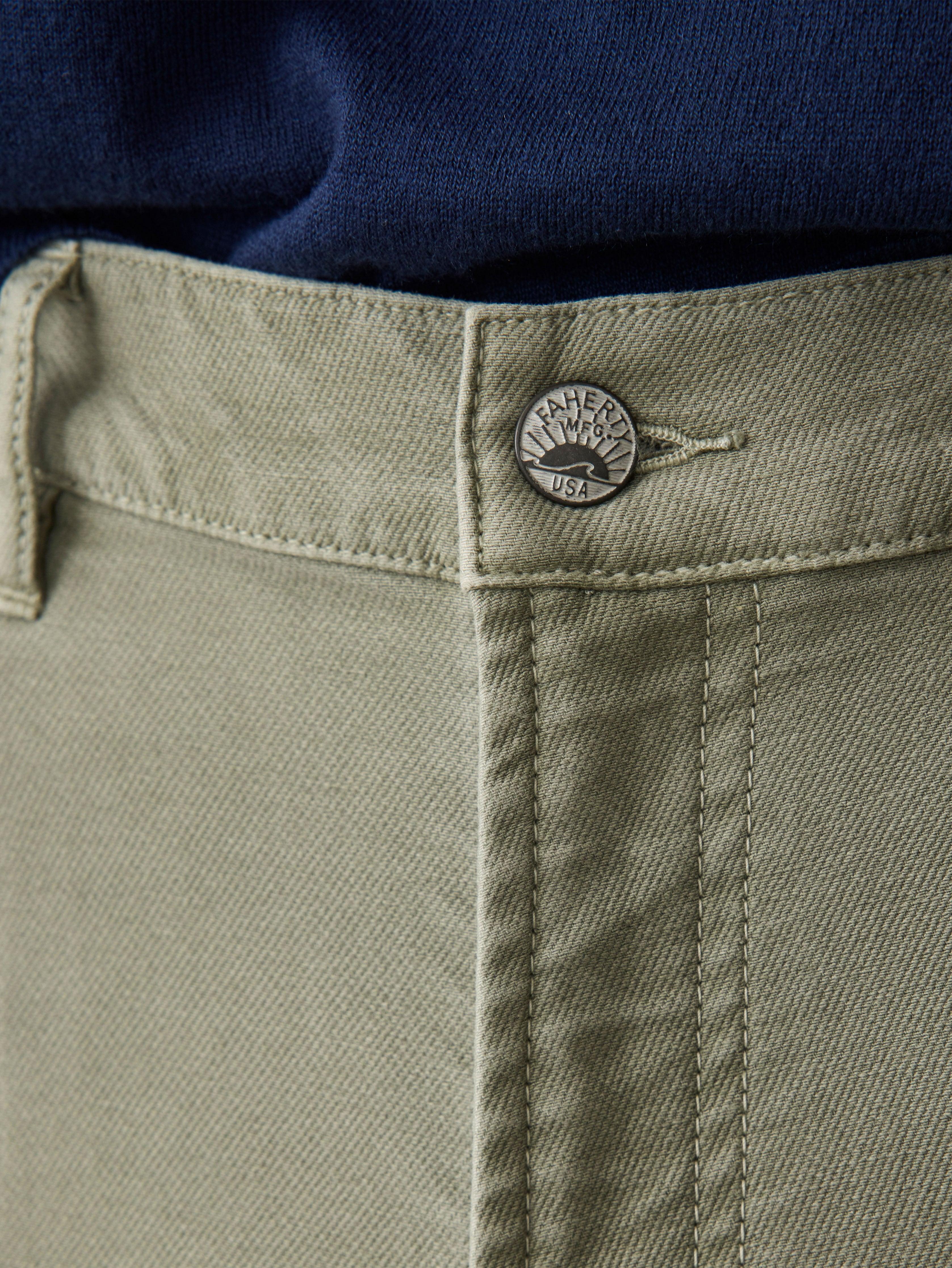 Stretch Terry 5-Pocket Pant - Faded Olive Male Product Image