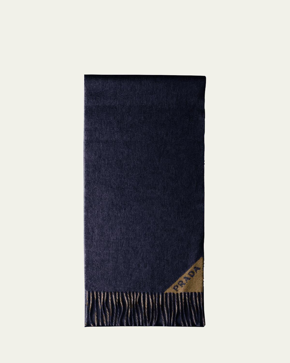 Mens Double-Faced Cashmere Scarf Product Image
