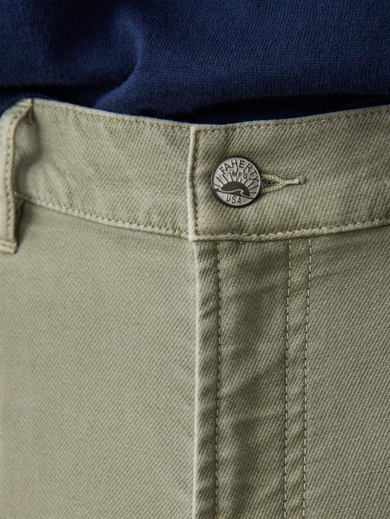 Stretch Terry 5-Pocket Pant - Faded Olive Product Image