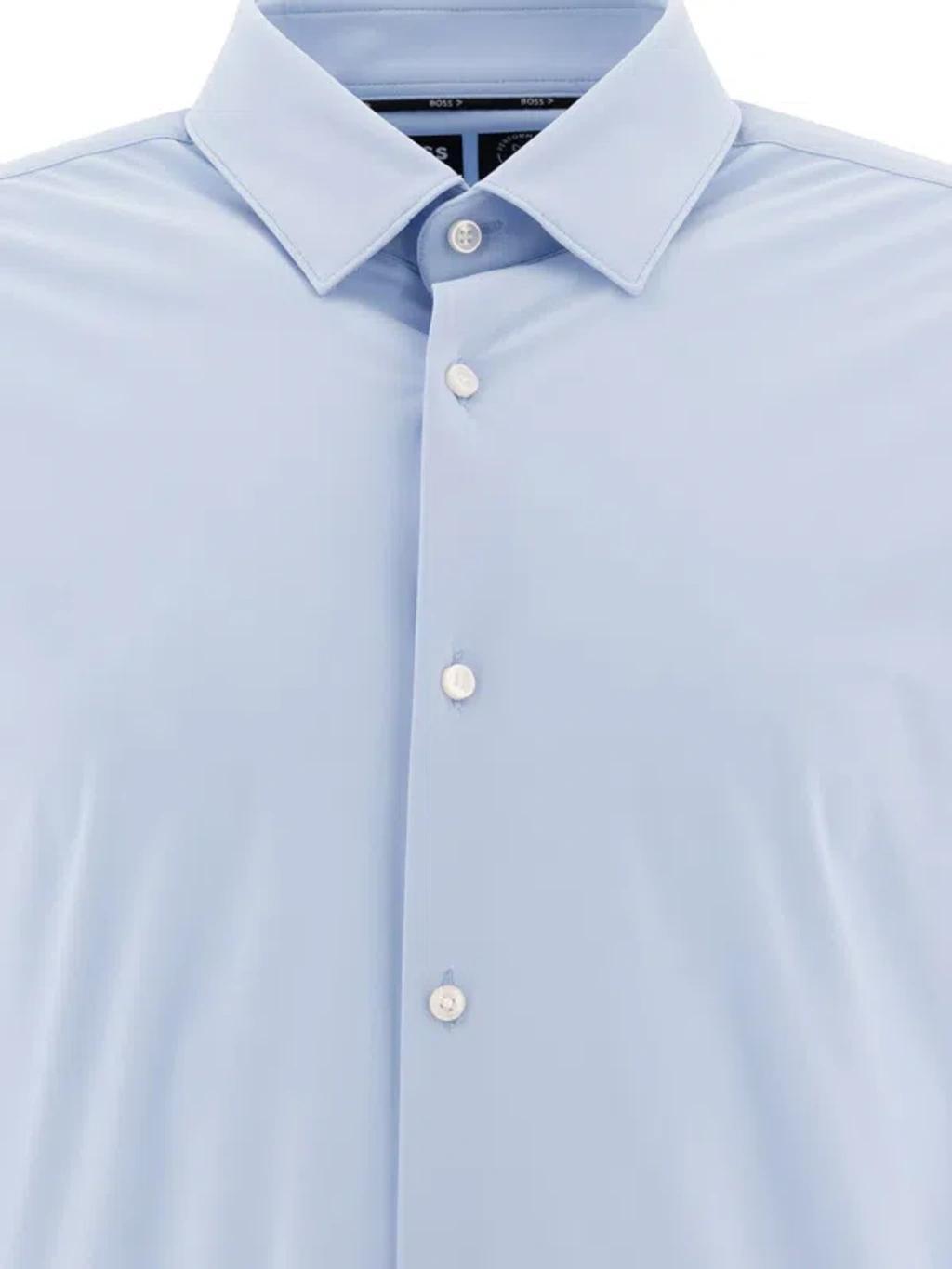 HUGO BOSS Hank Shirts Light Blue Product Image