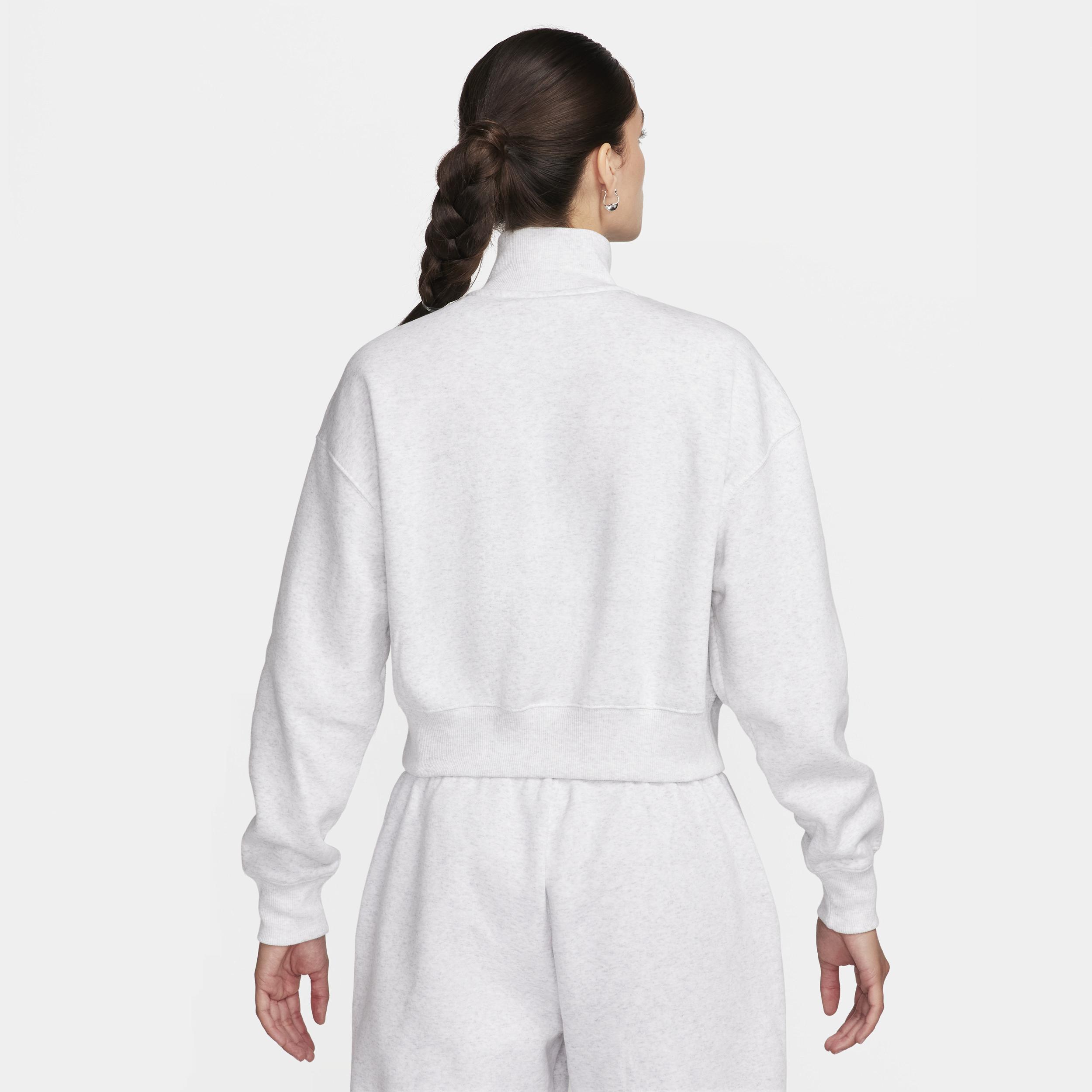 Nike Sportswear Women's Oversized 1/2-Zip Crop Fleece Sweatshirt Product Image