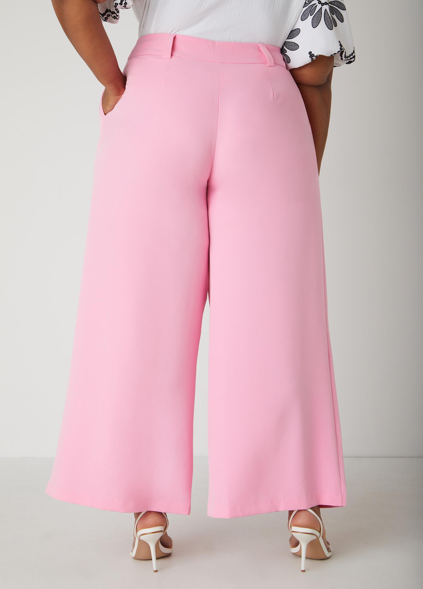 Pleated Wide Leg Trousers Product Image
