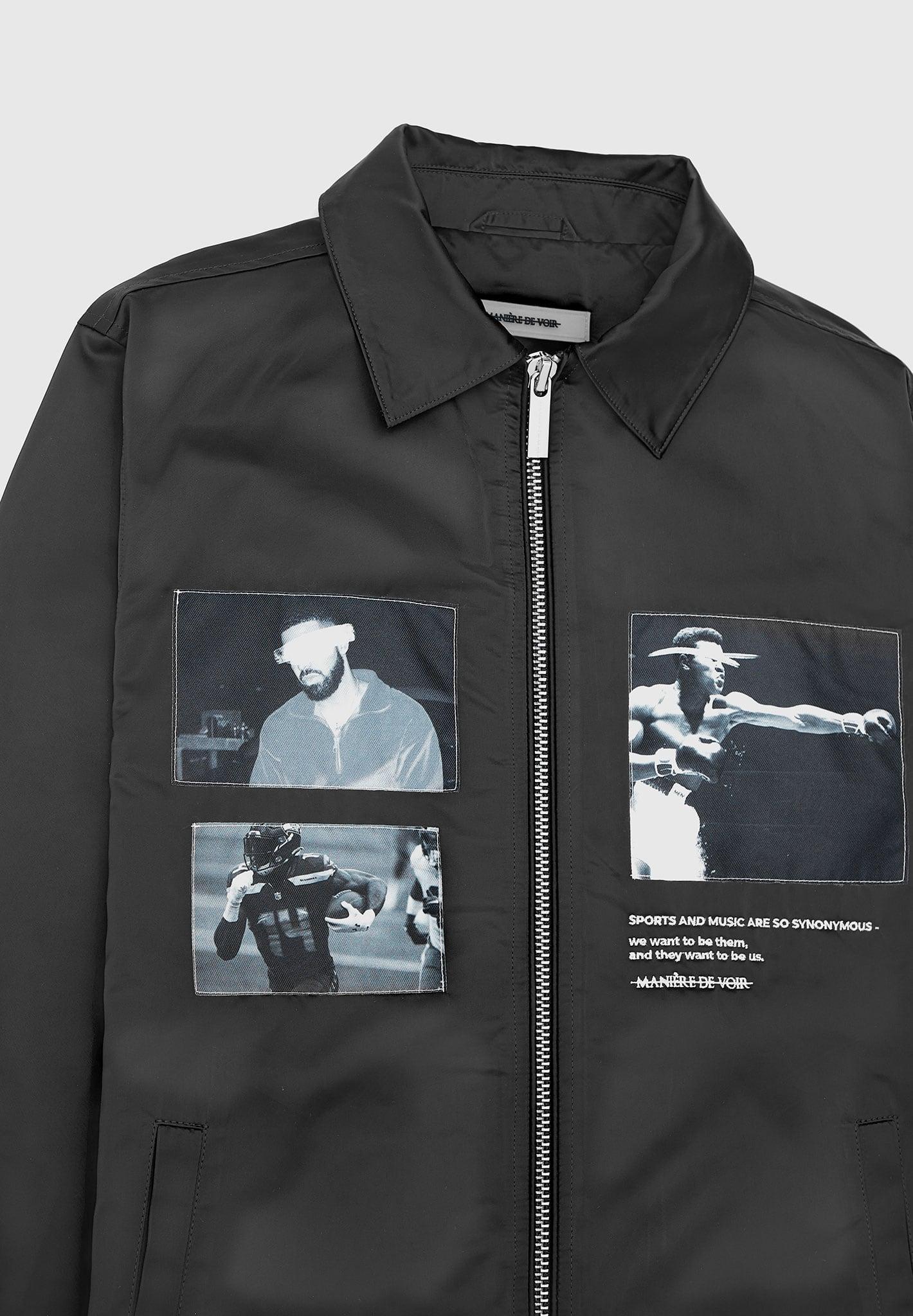 Satin Icon Jacket - Black Male Product Image