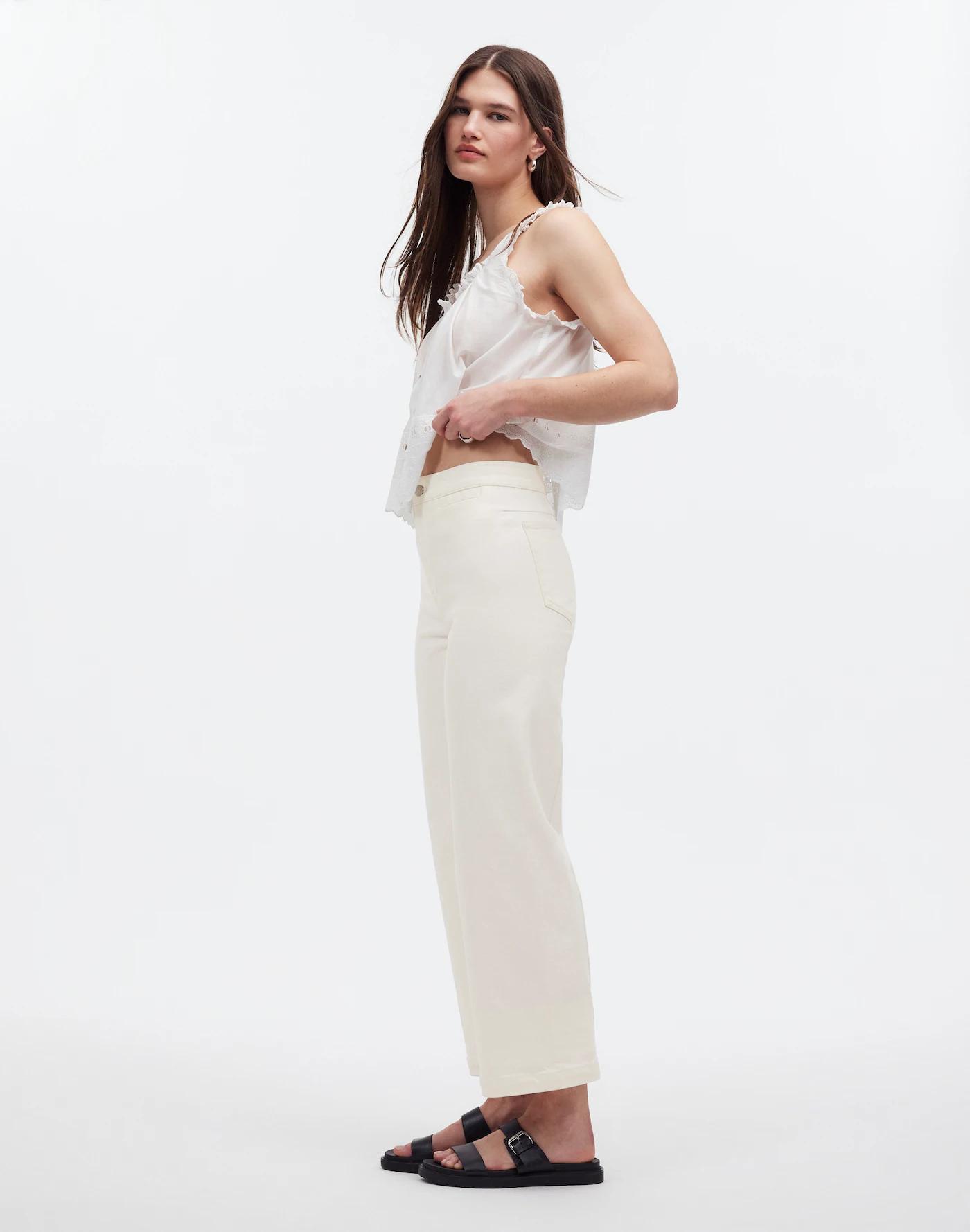 The Petite Emmett Wide-Leg Crop Jean: Welt Pocket Edition Product Image