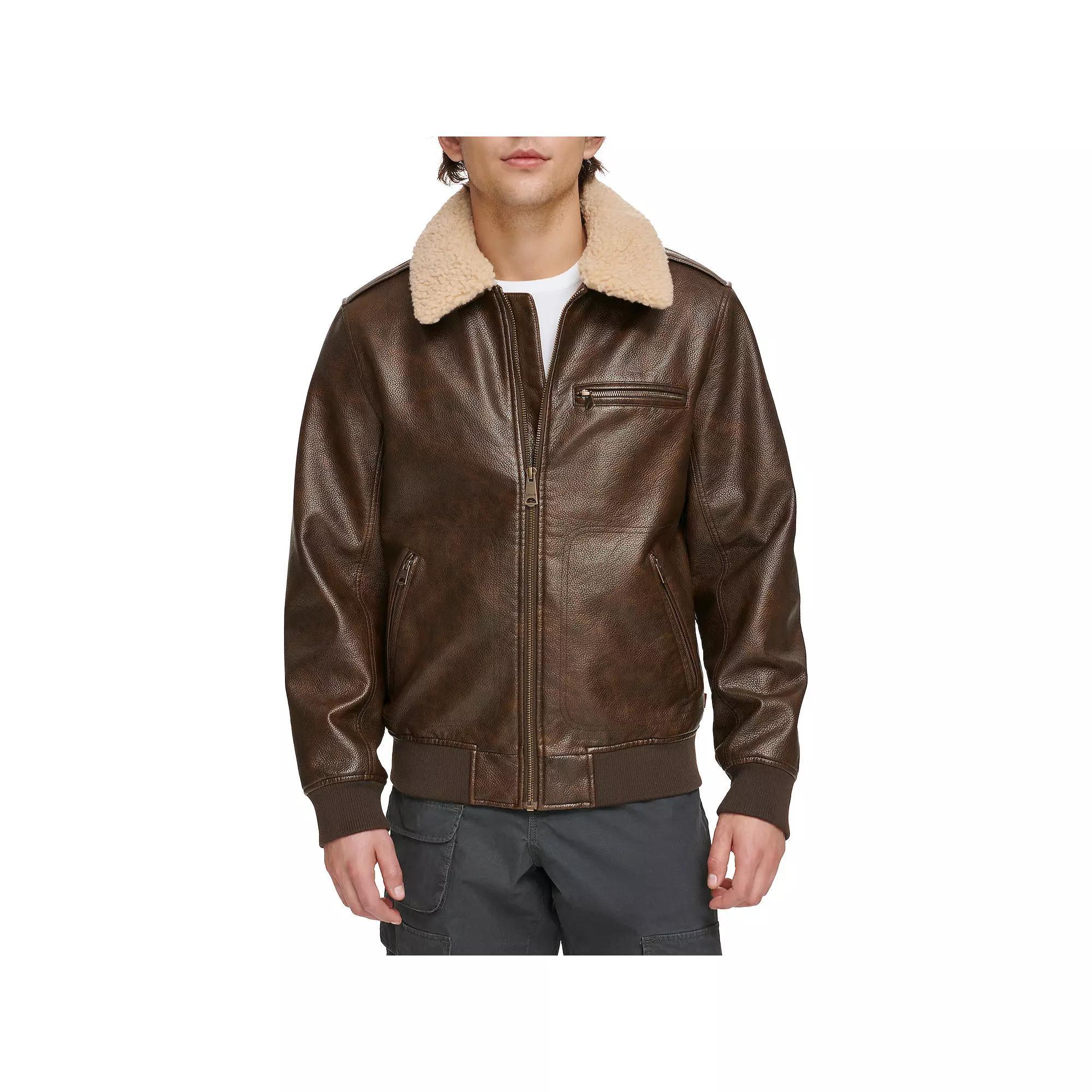 Men's Levi's® Faux Leather Bomber Jacket,  Product Image