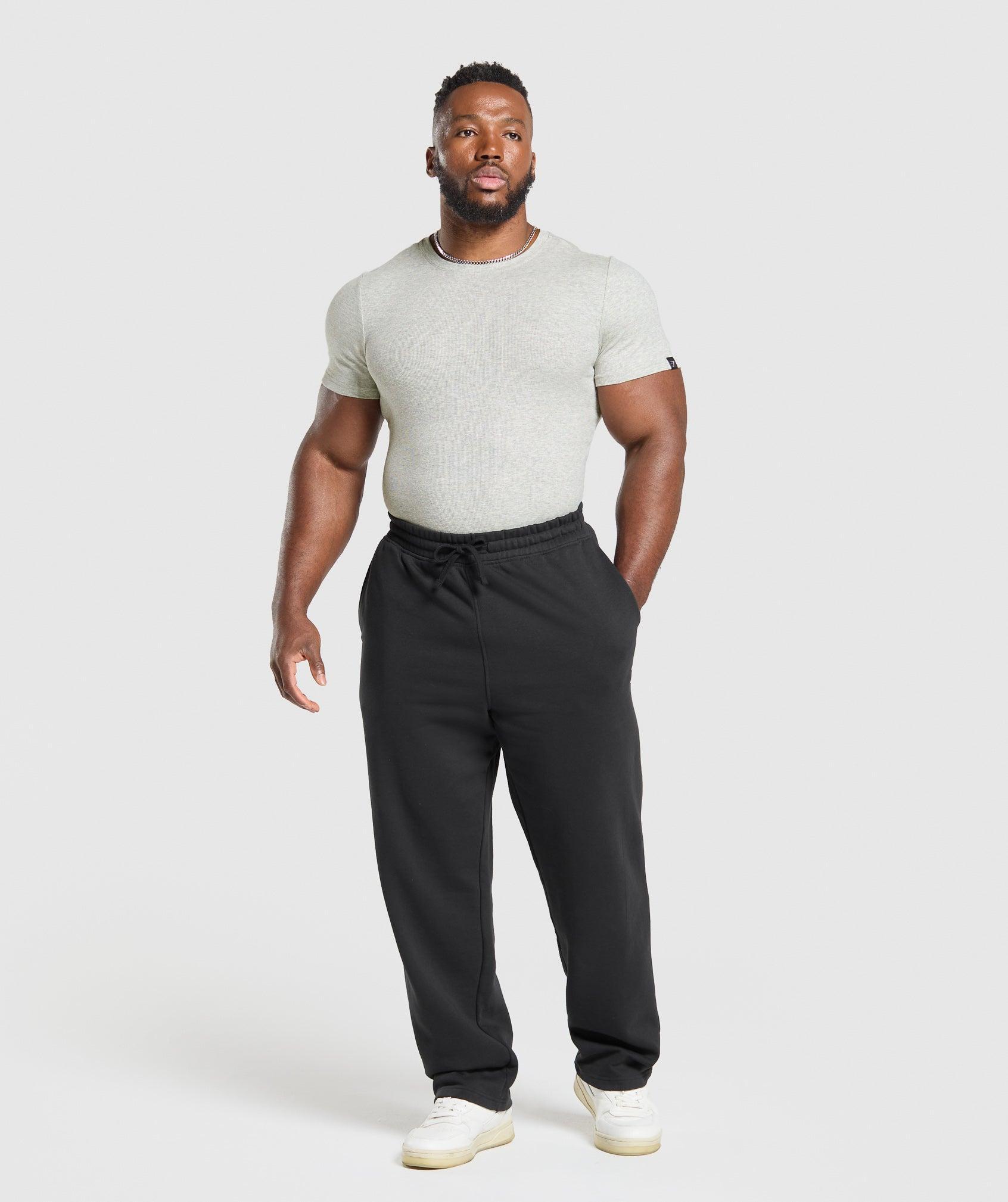 Gymshark Ribbed T-Shirt - Stone Grey Marl Male Product Image