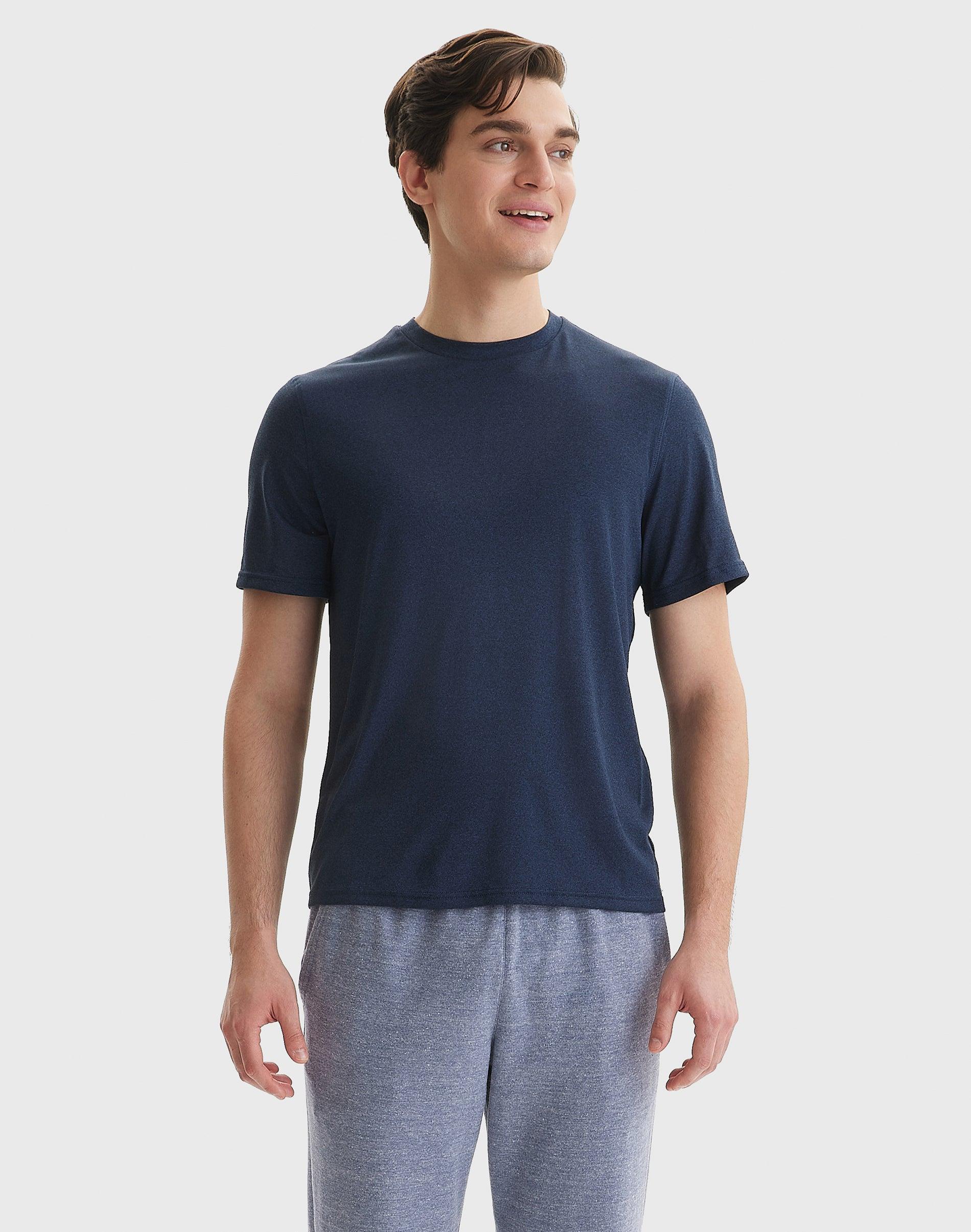 Hanes Sport Mens Performance T-Shirt Blue Oasis Heather 2XL Product Image