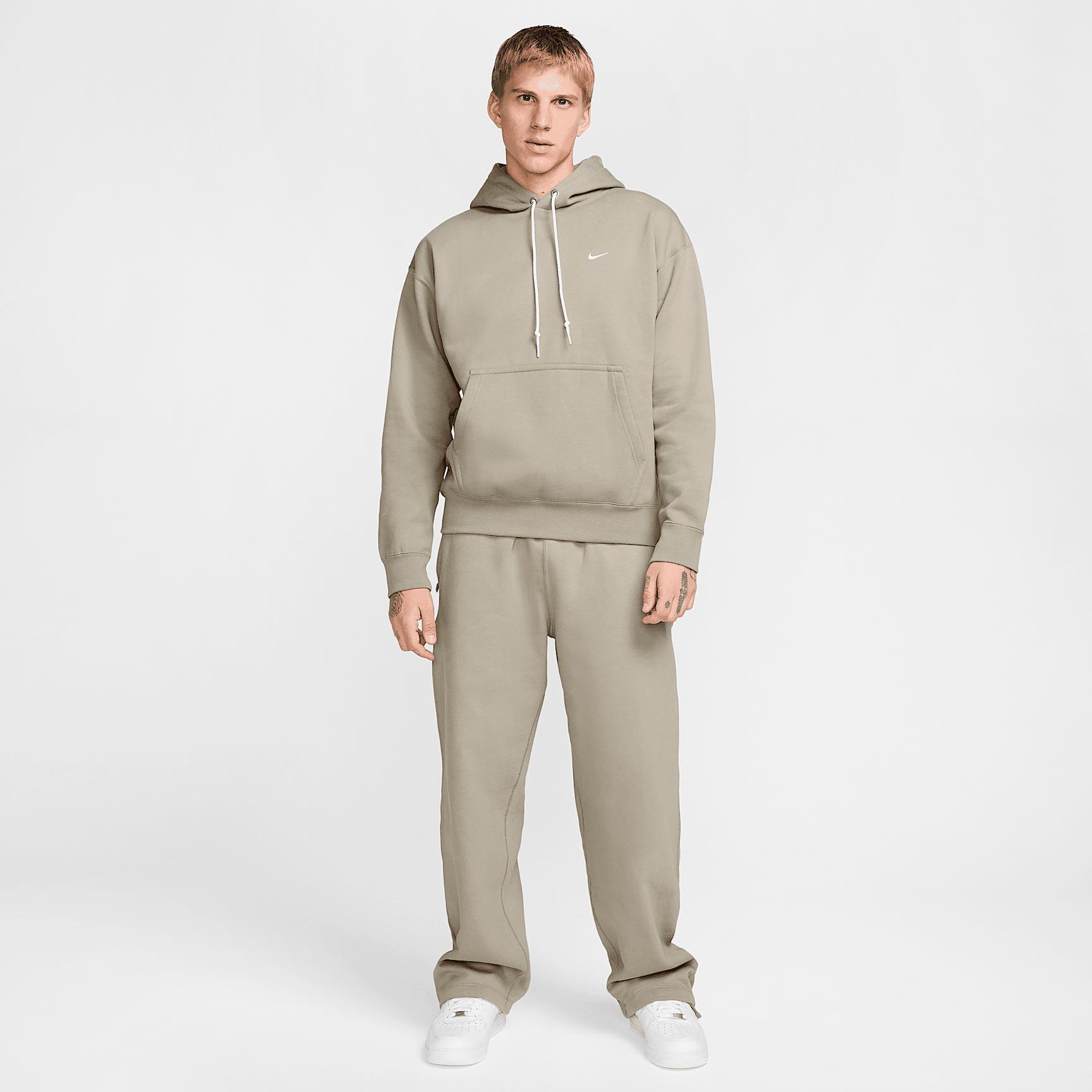 Nike Solo Swoosh Men's Open-Hem Fleece Pants Product Image