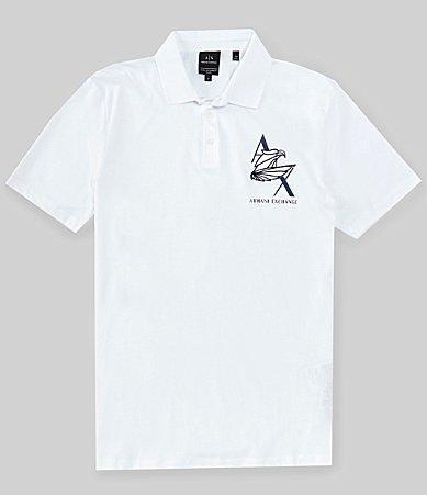 Armani Exchange AX Eagle Logo Polo Men's Clothing Product Image