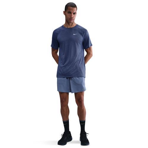 Nike Mens Nike Dri-FIT Stride 7 BF Shorts - Mens Smoke Grey/Black/Reflective Silver Product Image