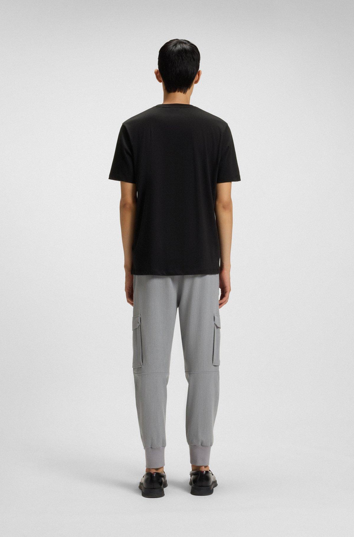 Cotton-jersey T-shirt with dog artwork Product Image