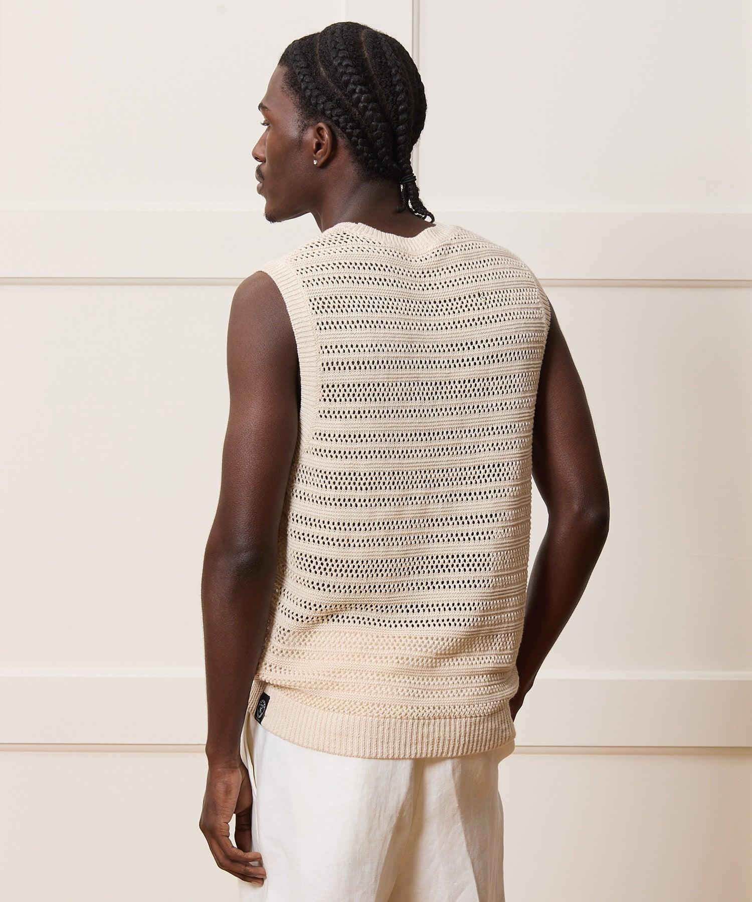 Linen Sweater Vest Product Image