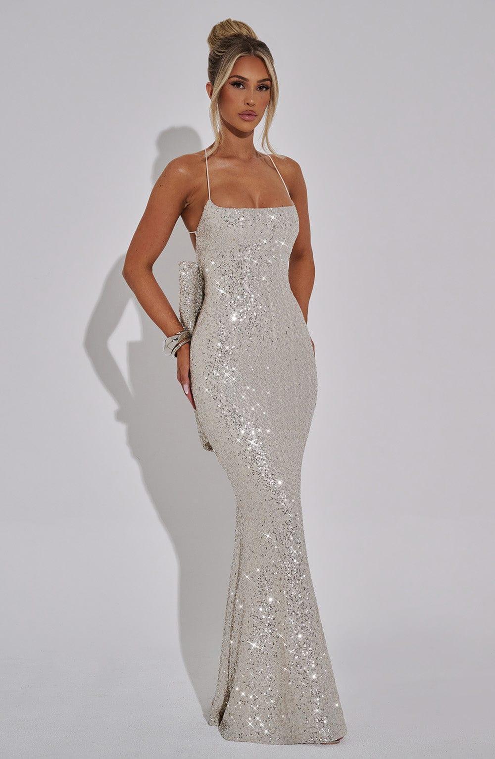 Meridith Maxi Dress - Champagne Product Image