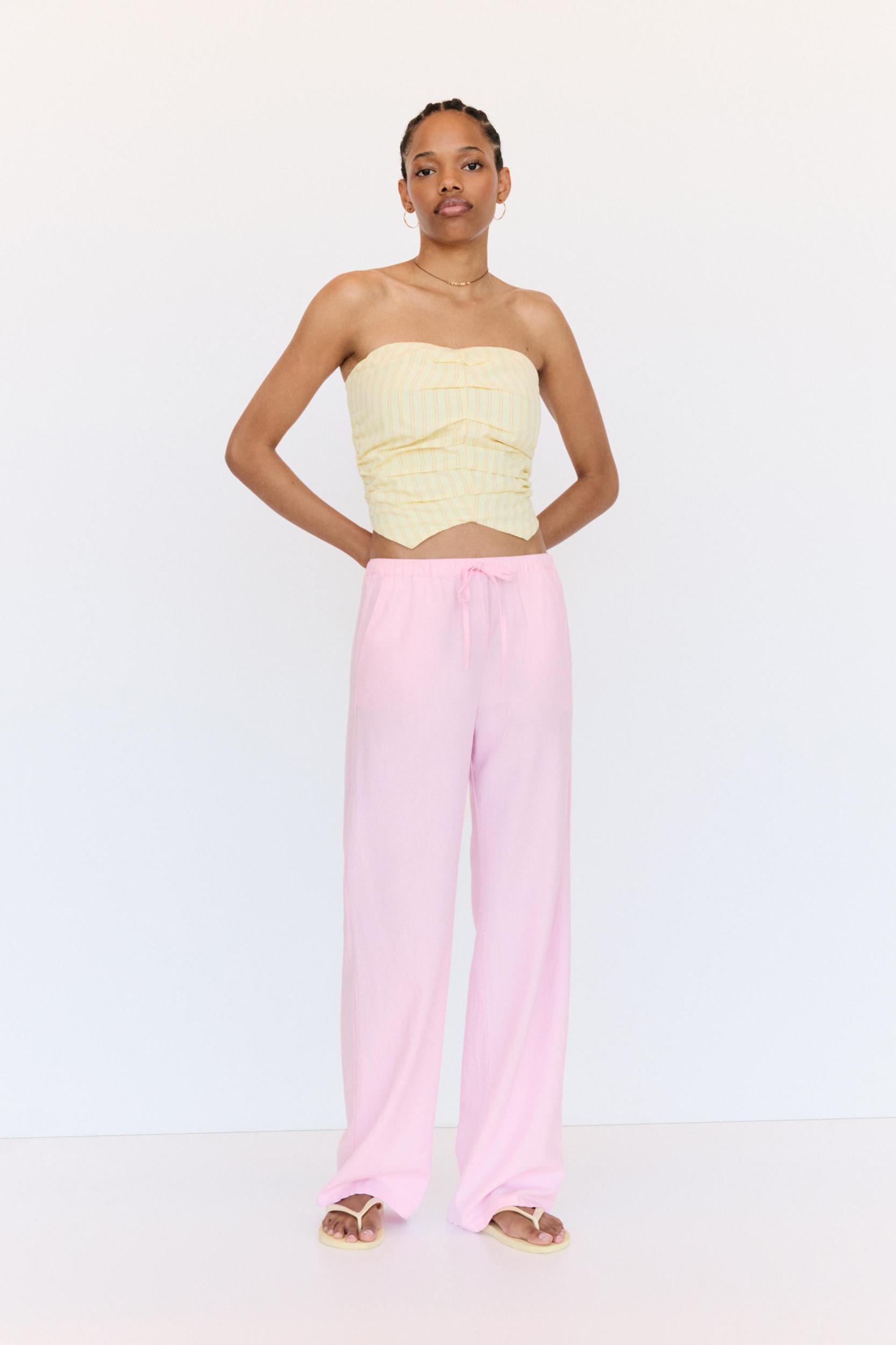 Linen blend sweatpants Product Image