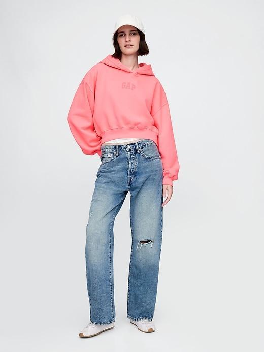 VintageSoft Cropped Hoodie Product Image