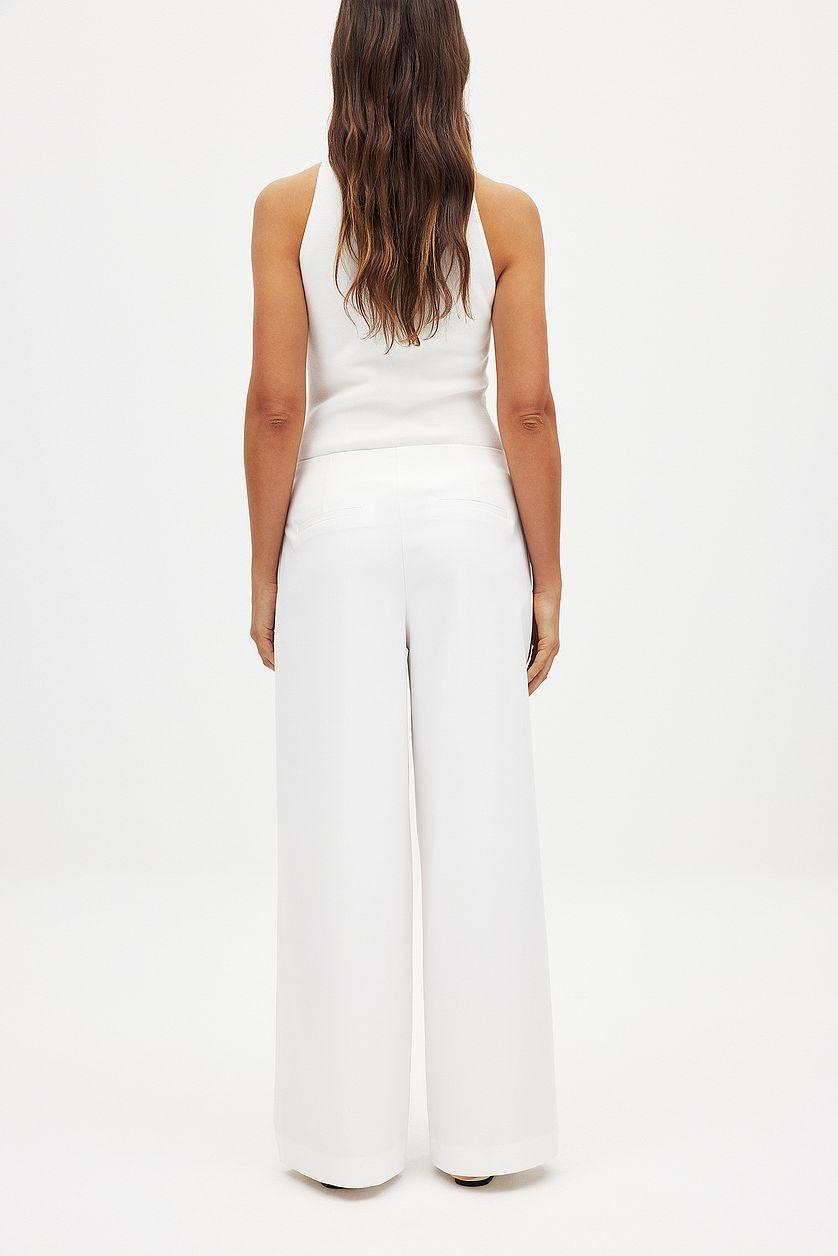 Wide Mid Waist Trousers Product Image