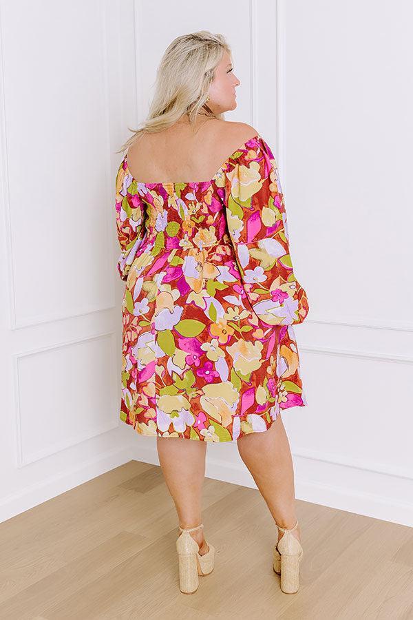 Heartfelt Moment Floral Mini Dress Curves Product Image