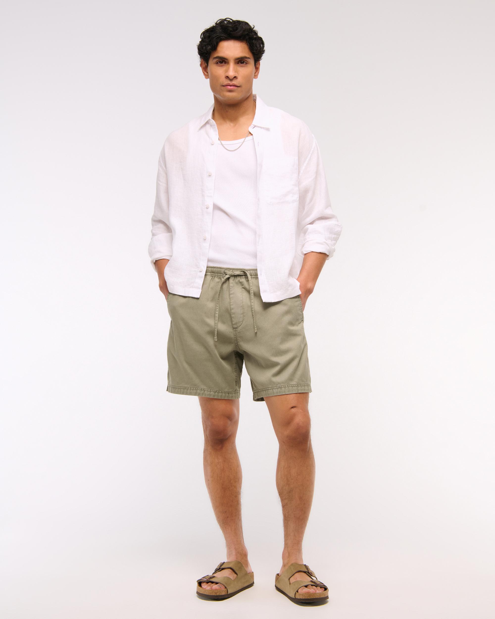 Cotton-Blend Pull-On Short Product Image