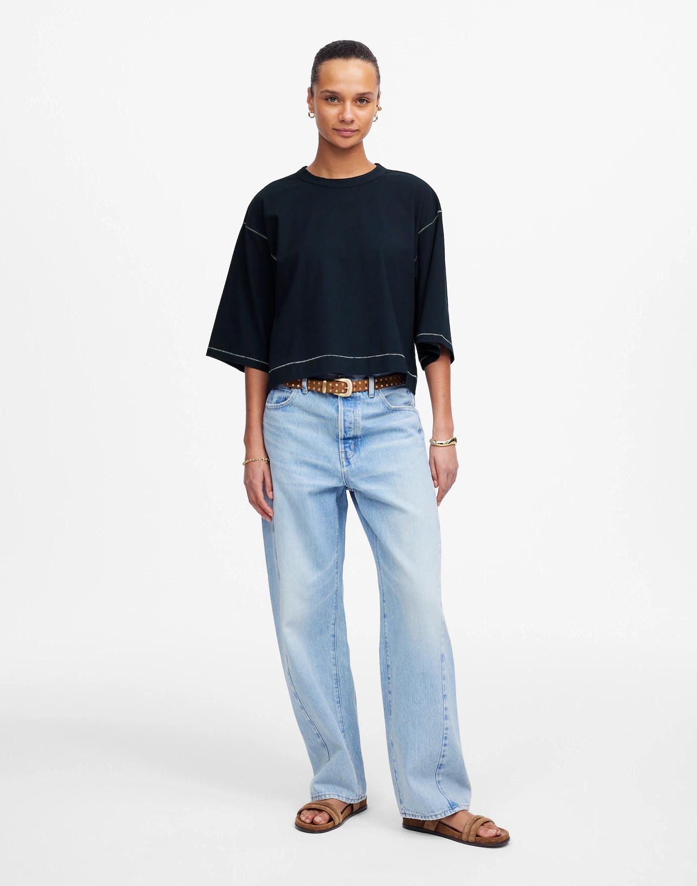 Wide-Sleeve Boxy Tee Product Image