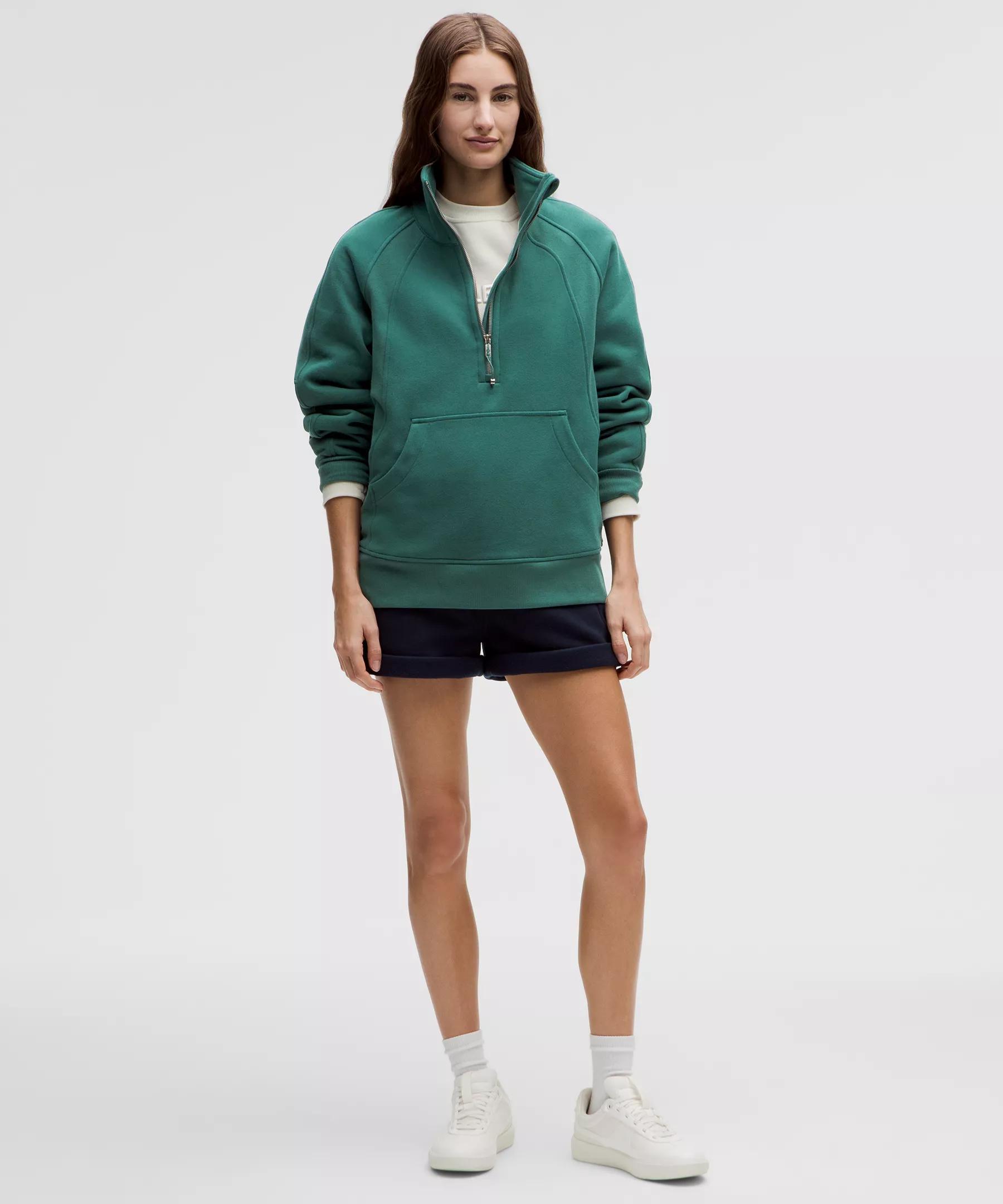 Scuba Oversized Funnel-Neck Half Zip *Long Product Image