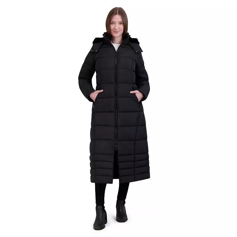 Womens Halitech Heavyweight Faux-Fur Trim Maxi Puffer Jacket Product Image