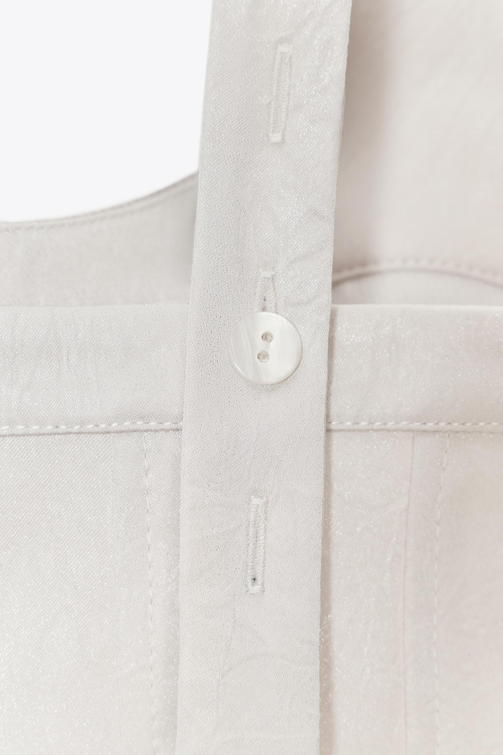 SATIN EFFECT BUSTIER TOP Product Image