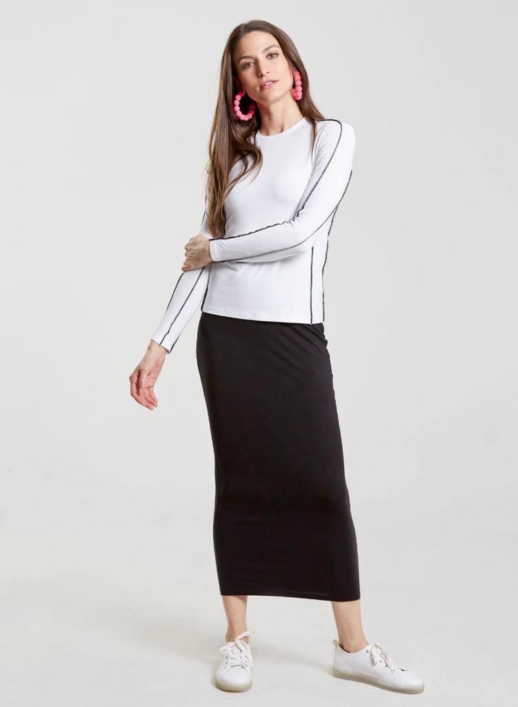 Third by Cee Ribbed Maxi Skirt Product Image