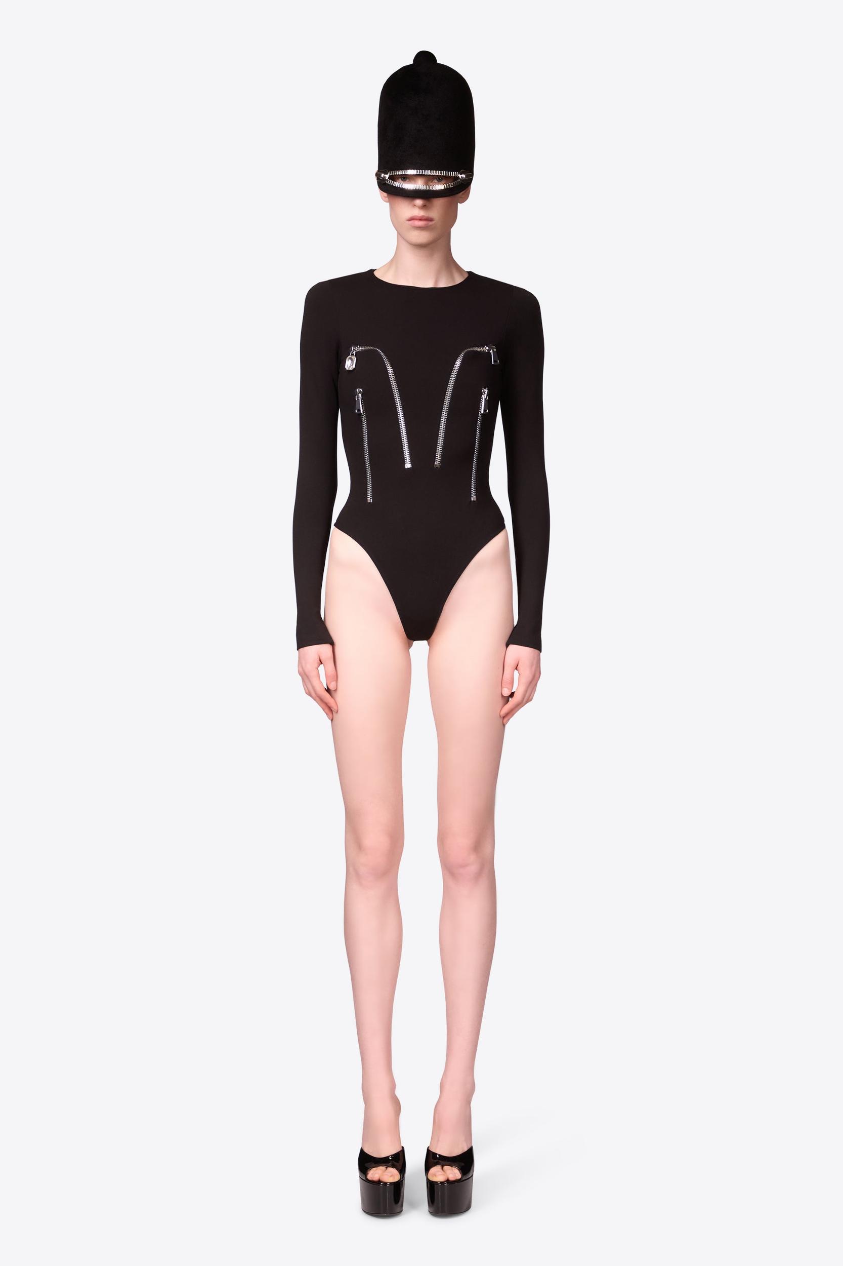 Long Sleeve Zipper Bodysuit Product Image