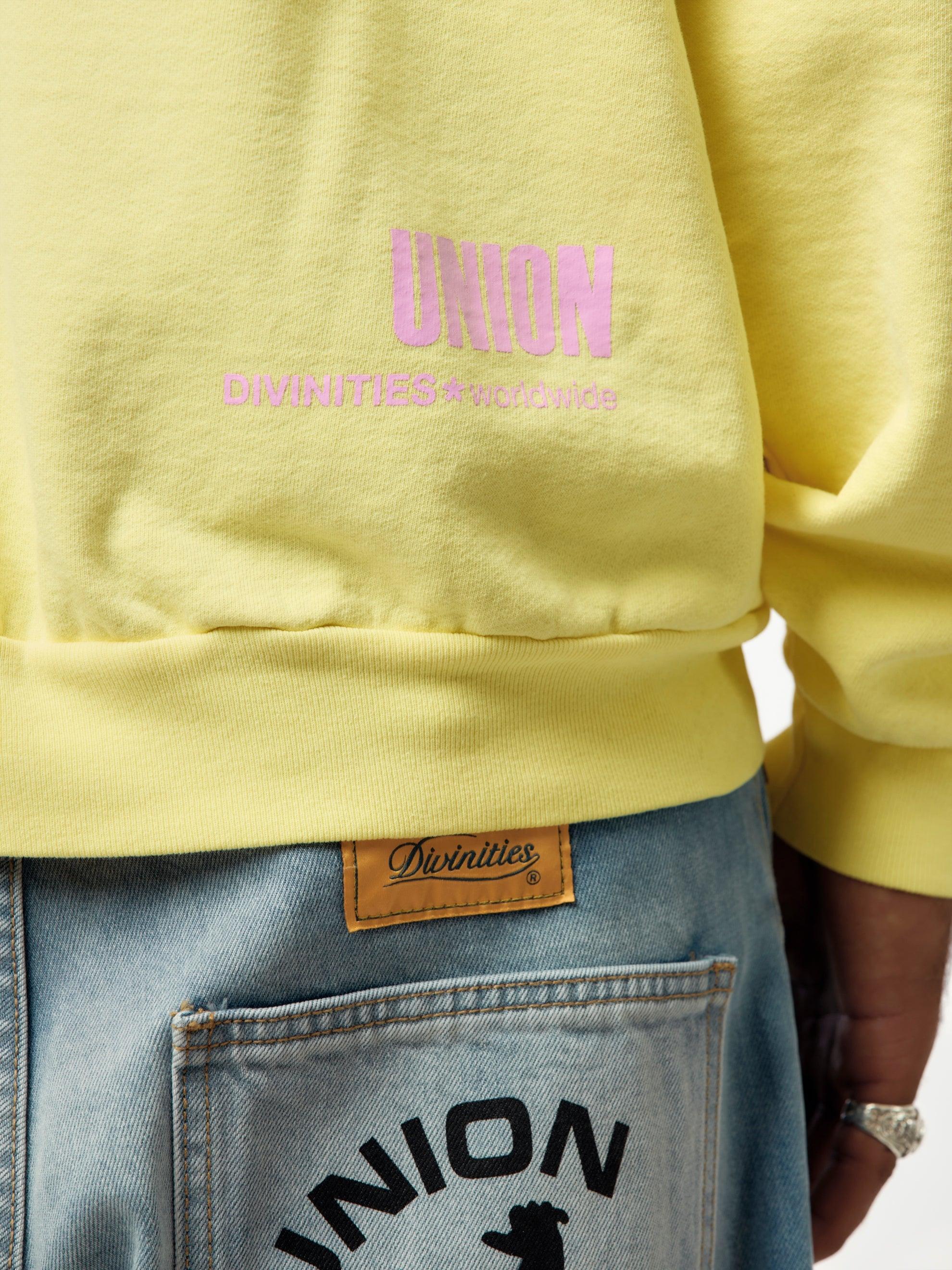 Divinities x Union Hooded Sweatshirt (Yellow) Product Image