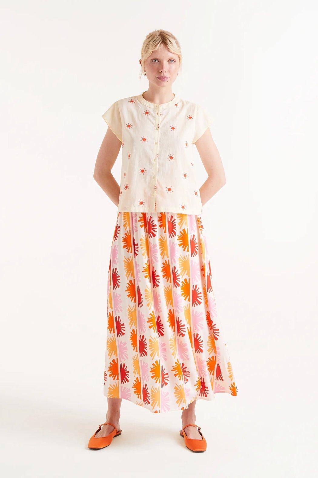 Sun Embroidered Blouse Product Image