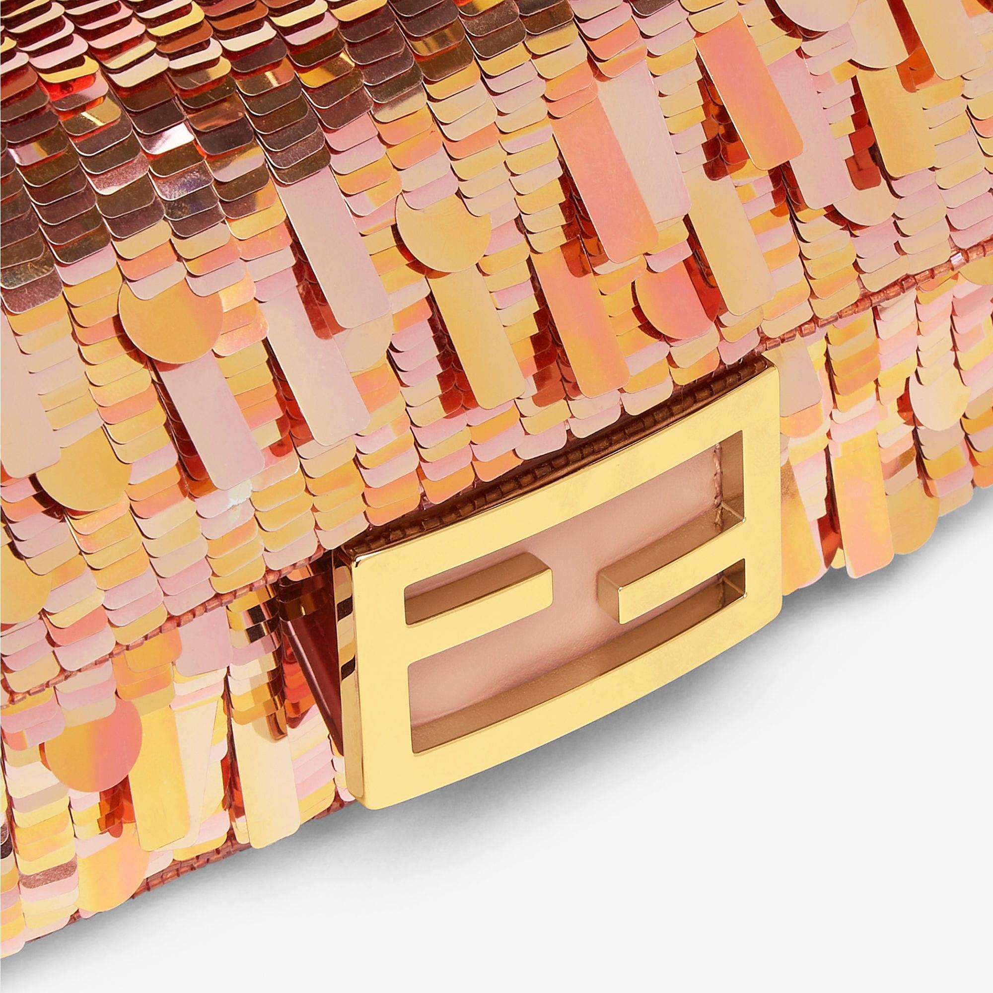 Baguette MiniBag embroidered with iridescent sequins Product Image