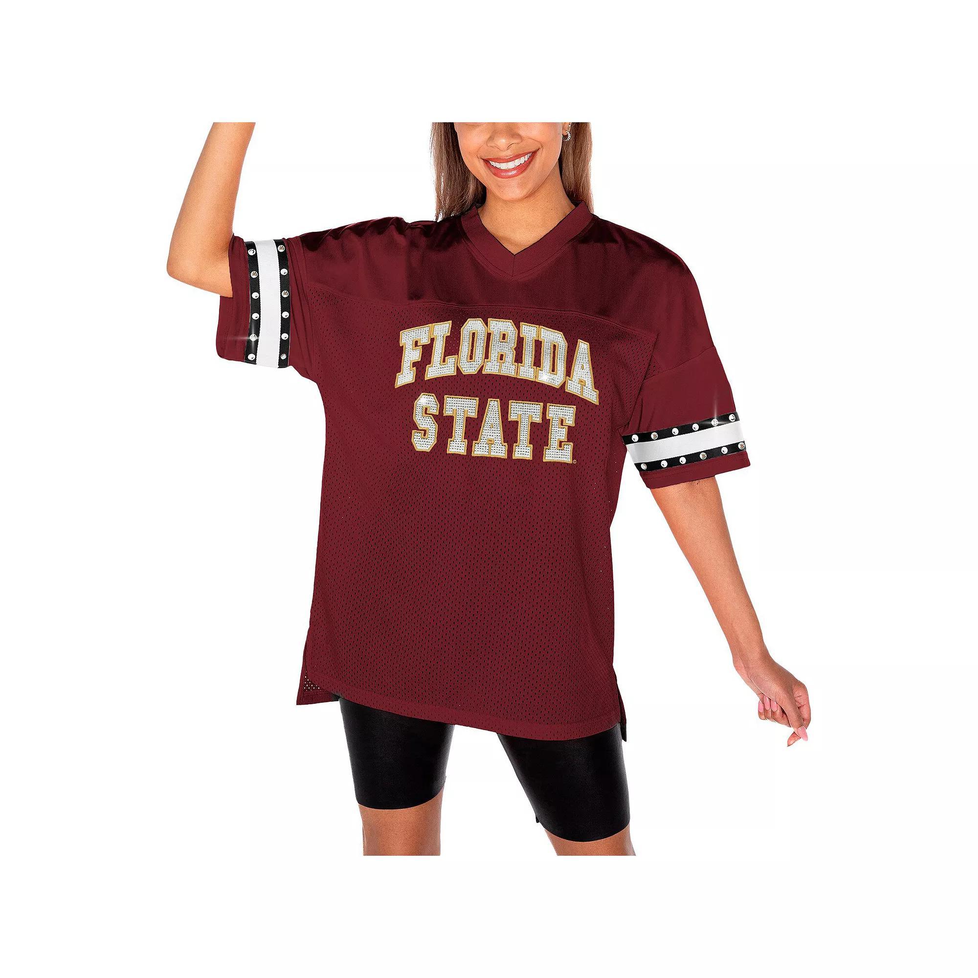 Women's Gameday Couture Garnet Florida State Seminoles Until Kickoff Rhinestone Fashion T-Shirt, Size: Large, Red Product Image