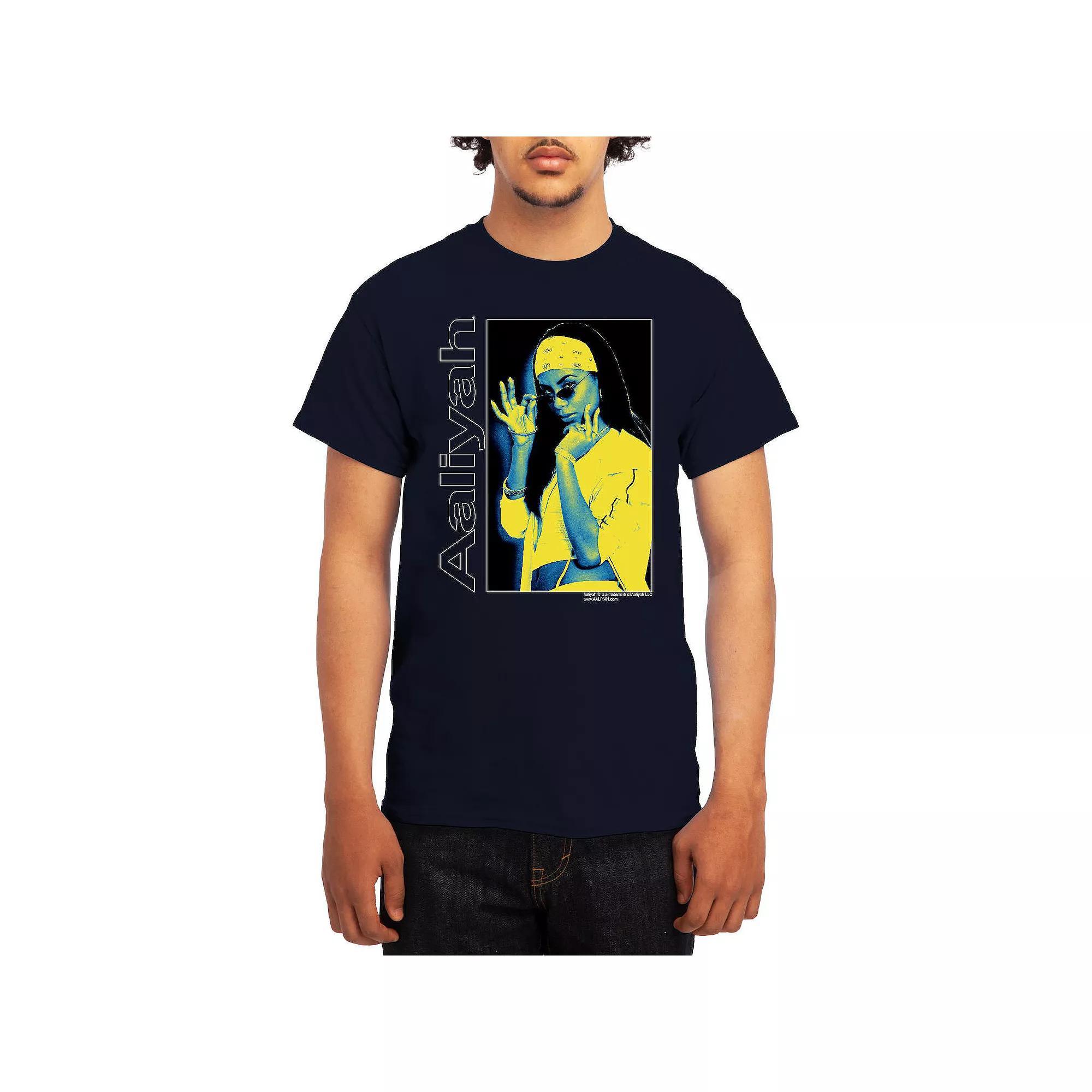 Men's Aaliyah Tee, Size: Large, Grey Navy Product Image