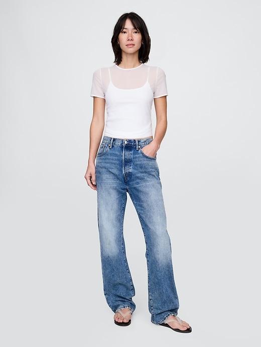 Mesh Crop T-Shirt Product Image