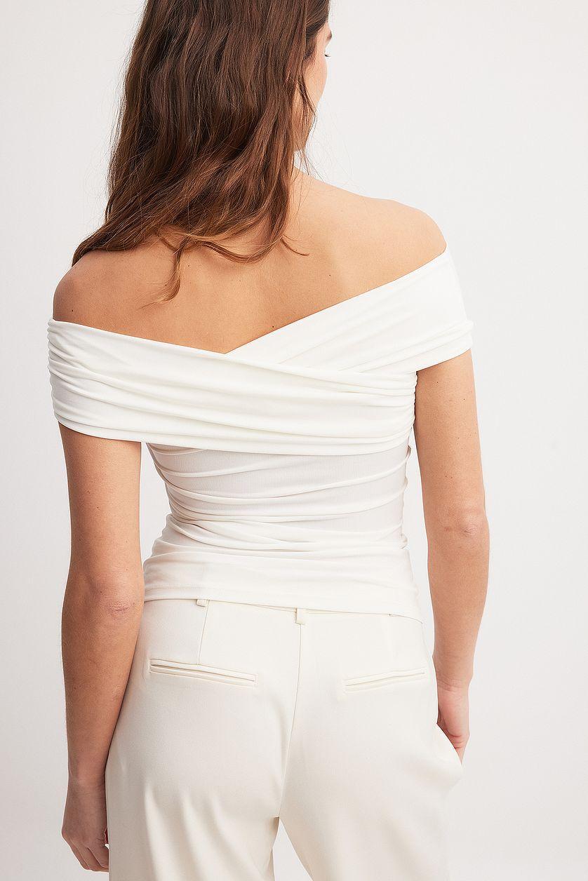 Draped Off Shoulder Top Product Image