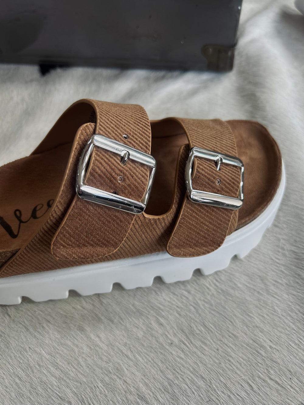 Jazmin Tan Platform Sandals Product Image