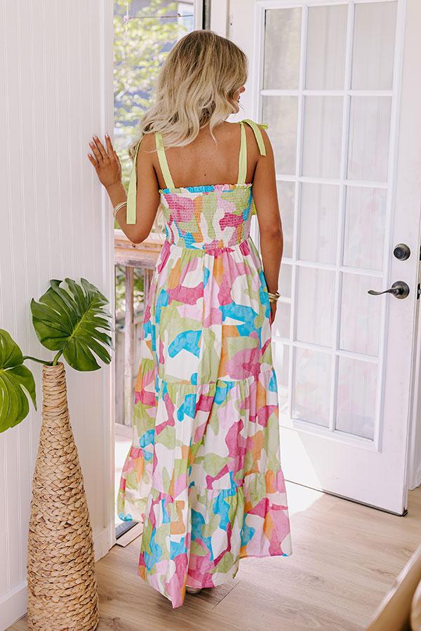 Fun In The Sun Smocked Maxi Dress Product Image