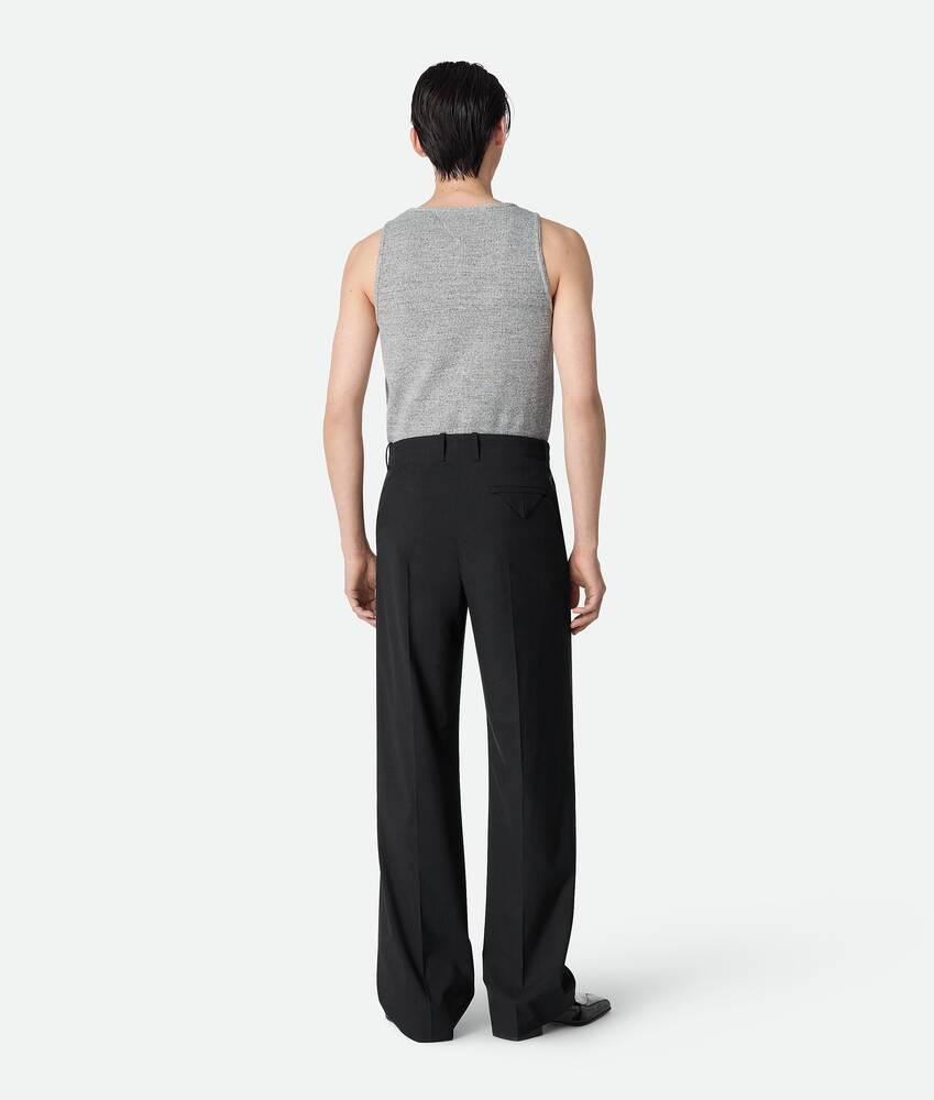 Men's Fine Wool Pants in Charcoal melange Product Image
