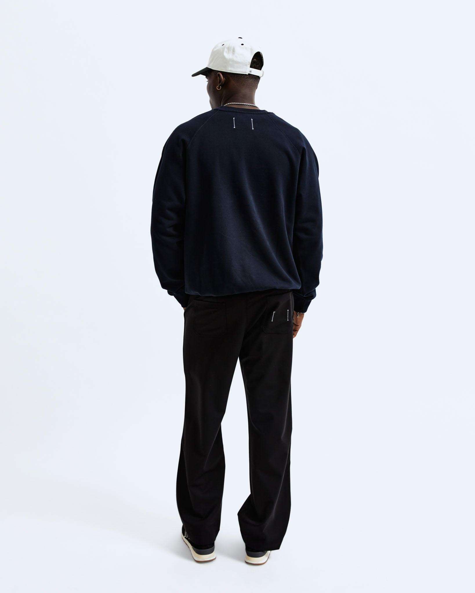 Midweight Terry Relaxed Crewneck - Vault Male Product Image