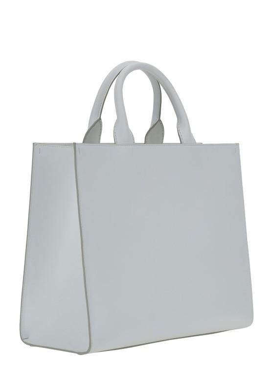 DOLCE & GABBANA White Handbag With Tonal Dg Detail In Smooth Leather Product Image