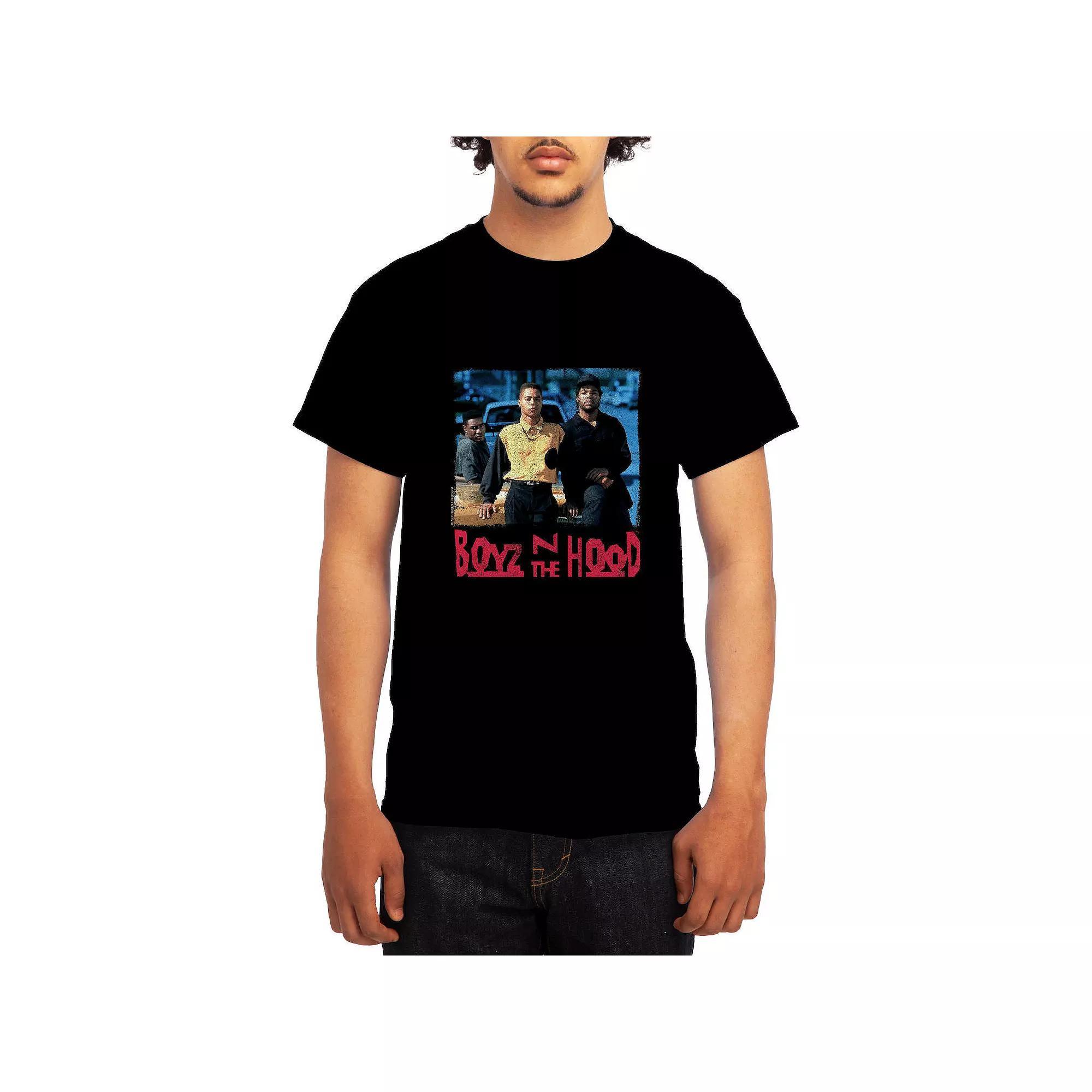 Men's Boyz N' The Hood Full Color Graphic Tee, Size: Large, Black Product Image