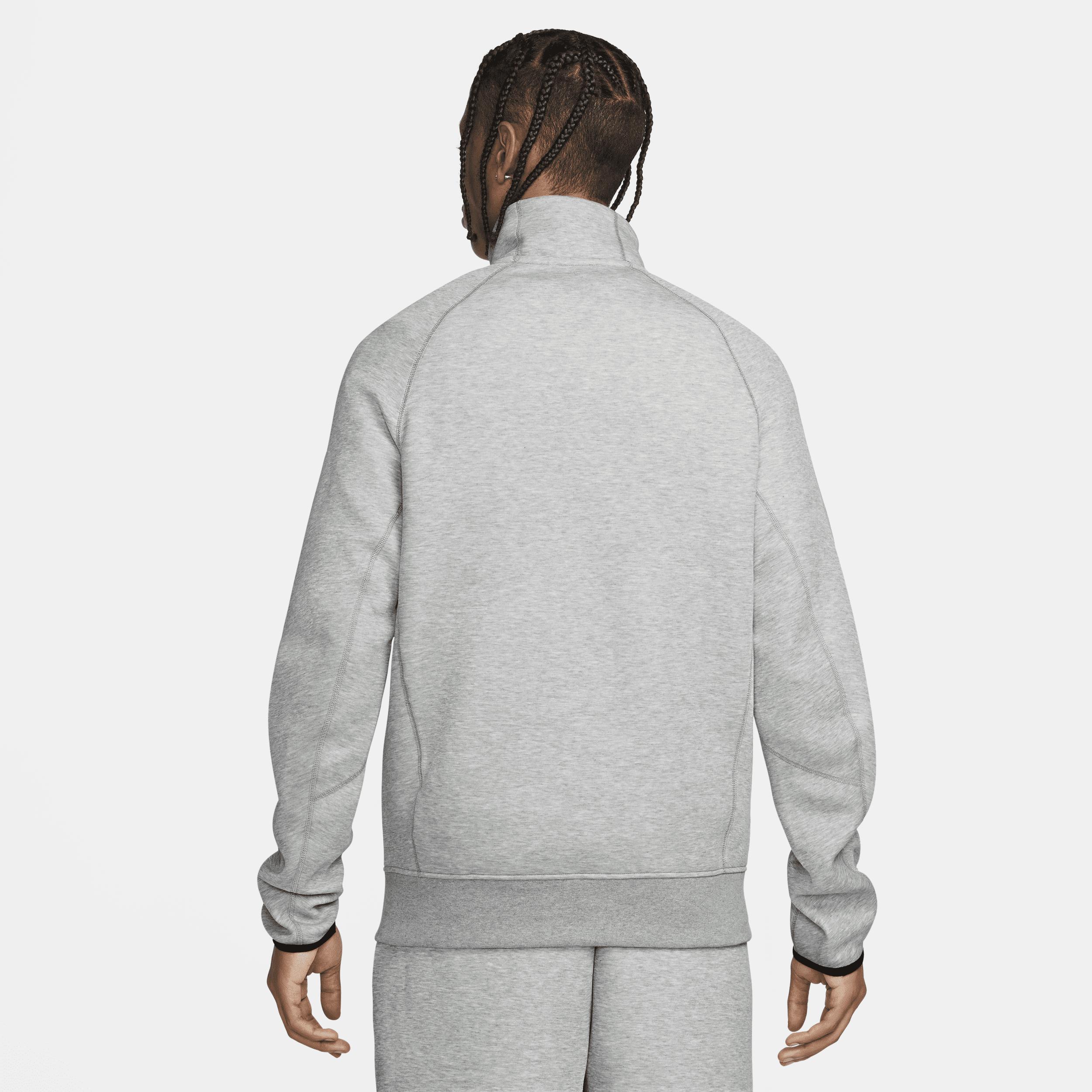 Nike Tech Fleece half zip sweatshirt in gray Product Image